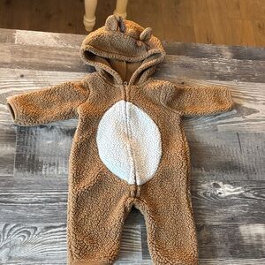 Carter's fuzz reindeer hooded one piece